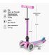 Триколісний самокат Micro Mini Deluxe Foldable LED до 50 кг Lavender (MMD398)
