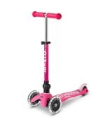 Триколісний самокат Micro Mini Deluxe Foldable LED до 50 кг Pink (MMD197)