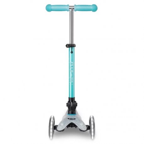 Триколісний самокат Micro Mini Deluxe Foldable Orion Glow LED до 50 кг Blue (MMD374)