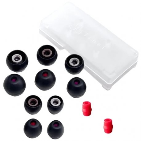 Амбушури для наушников Final Audio Earpiece Type E Black (set 5 pair) (FI-EPEBLBL2A4_EN) (90403562)