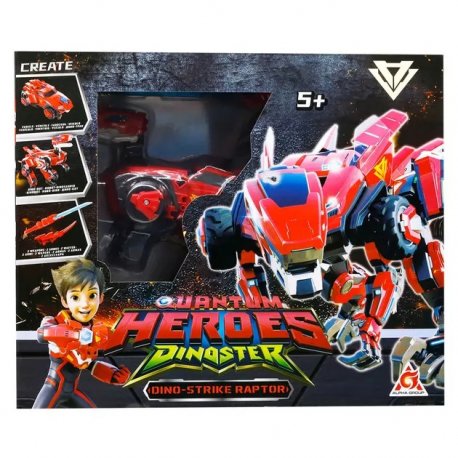 Динозавр-трансформер Dinoster - Мега Дино-Страйк Раптор (EU580805)