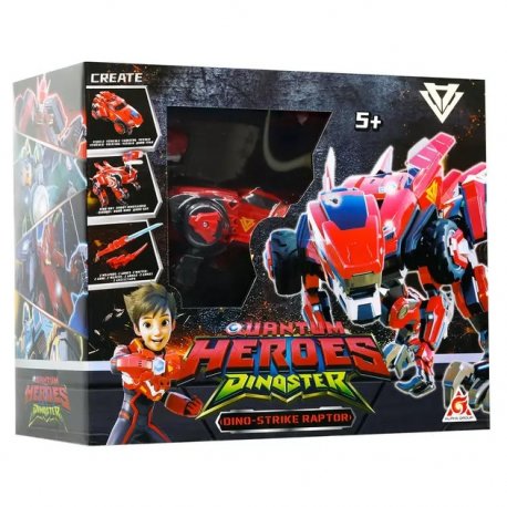 Динозавр-трансформер Dinoster - Мега Дино-Страйк Раптор (EU580805)
