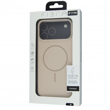 Чохол Fibra Double Side Case iPhone 17 Pro Max with MagSafe Pink Sand