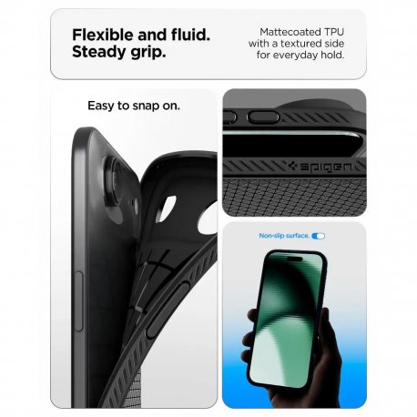 Чохол Spigen Liquid Air для Apple iPhone 17 Air Matte Black (ACS10302)