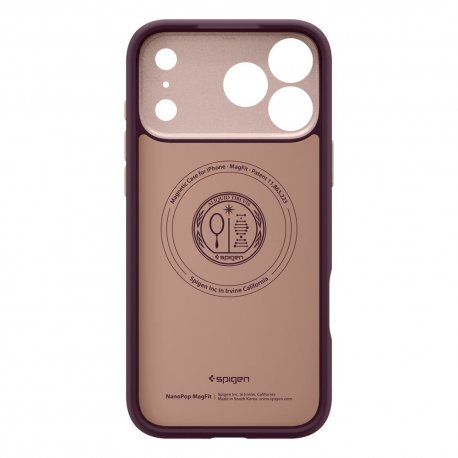Чехол Spigen Nano Pop MagFit для Apple iPhone 17 Pro Max Burgundy Bean (ACS10261)