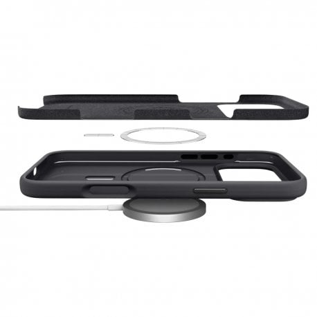 Чехол Spigen Silicone Fit MagFit для iPhone 17 Pro Max Black (ACS10270)