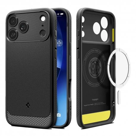Чехол Spigen Rugged Armor MagFit для iPhone 17 Pro Matte Black (ACS10329)