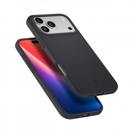 Чехол Spigen Silicone Fit MagFit для iPhone 17 Pro Black (ACS10335)