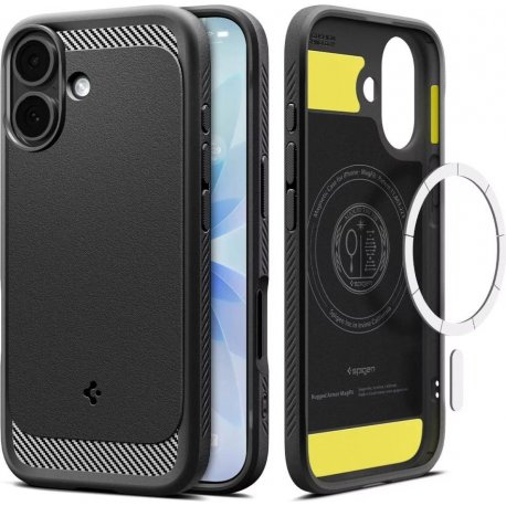 Чохол Spigen Rugged Armor MagFit для iPhone 17 Matte Black (ACS10367)