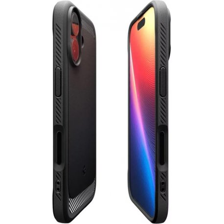 Чехол Spigen Rugged Armor MagFit для iPhone 17 Matte Black (ACS10367)