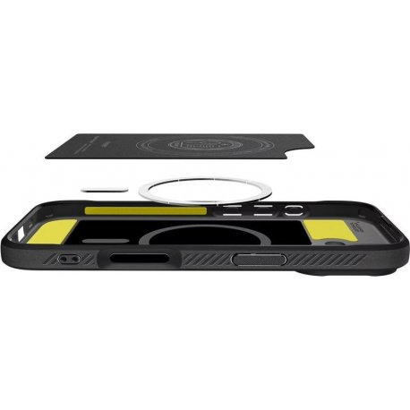 Чехол Spigen Rugged Armor MagFit для iPhone 17 Matte Black (ACS10367)