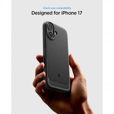 Чохол Spigen Rugged Armor MagFit для iPhone 17 Matte Black (ACS10367)
