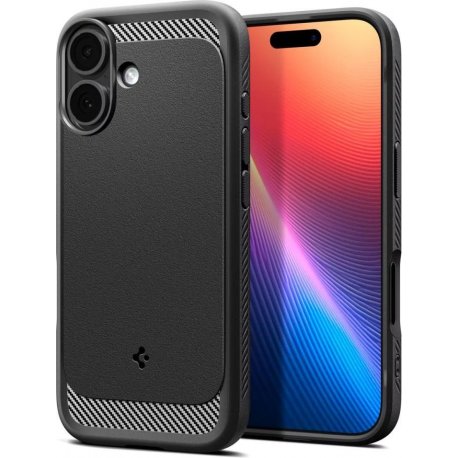Чохол Spigen Rugged Armor MagFit для iPhone 17 Matte Black (ACS10367)