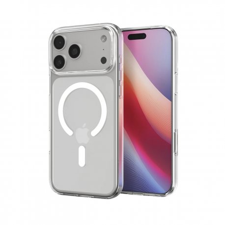 Чехол Spigen Liquid Crystal MagFit для iPhone 17 Pro Clear White (ACS10396)