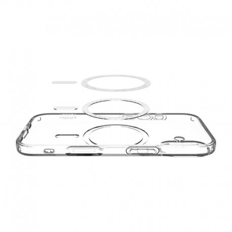 Чехол Spigen Liquid Crystal MagFit для iPhone 17 Clear White (ACS10397)