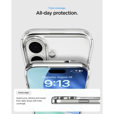 Чехол Spigen Ultra Hybrid S MagFit для iPhone 17 Clear White (ACS09981)