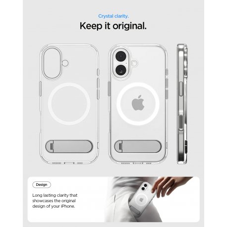 Чохол Spigen Ultra Hybrid S MagFit для iPhone 17 Clear White (ACS09981)