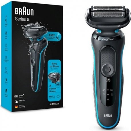 Триммер Braun Series 5 51-M1000s Black + Blue (51M1000s)