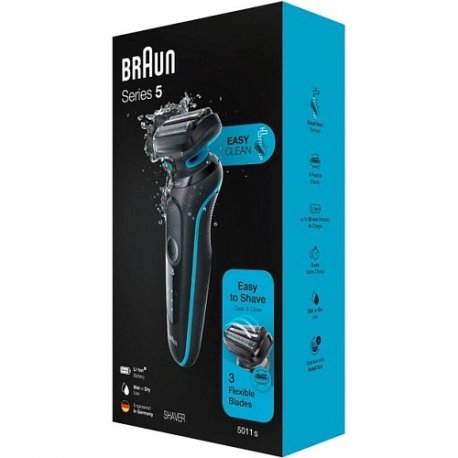 Тример Braun Series 5 51-M1000s Black + Blue (51M1000s)