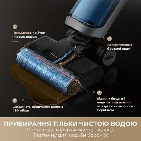 Пылесос моющий Dreame H14 AE Black (HHR30E)