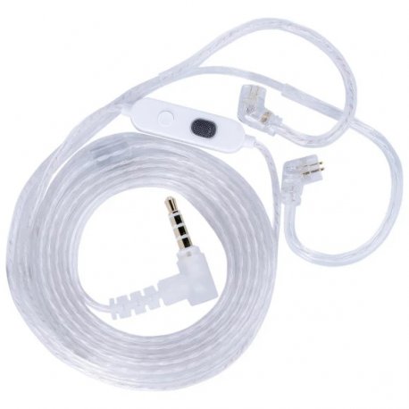 Кабель Knowledge Zenith M2 Dual Mic Cable 2pin (C) Silver (12501)