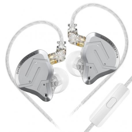 Навушники Knowledge Zenith ZSN Pro 2 Mic Silver (14019)