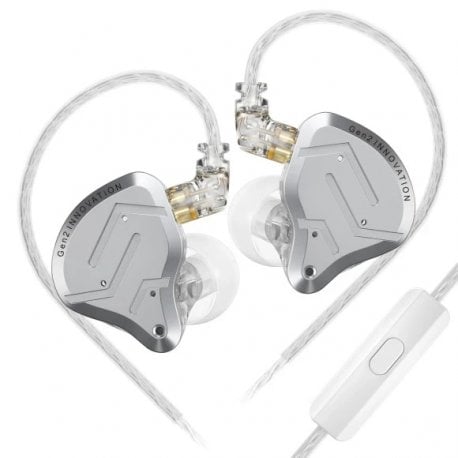 Наушники Knowledge Zenith ZSN Pro 2 Mic Silver (14019)