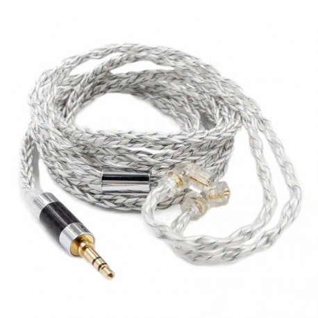 Кабель для навушників Knowledge Zenith Silver&Blue Cable 2pin (C) 90-8 (6041)
