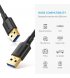 Кабель Ugreen US128 USB-A 3.0 - USB-A 3.0 3 m Black (8440)