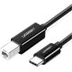 Кабель Ugreen US241 USB Type-C - USB Type-B 1 m Black (9693) Кабель Ugreen US241 USB Type-C - USB Type-B 1 m Black (9693)