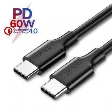 Кабель Ugreen US287 USB-A 2.0 - USB Type-C 1.5 m Black (5168)