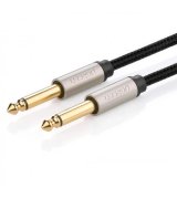 Кабель Ugreen AV128 6.3 mm to 6.3 mm Audio Cable Braided 1 m Gray (5179)