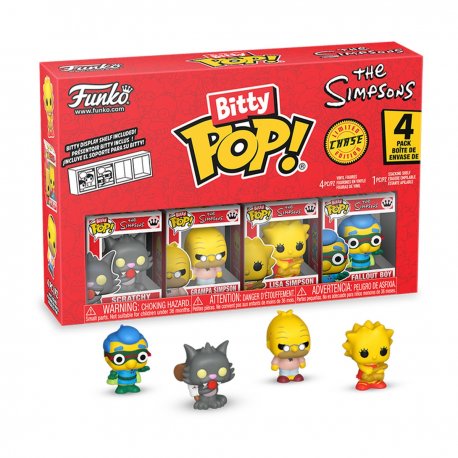 Набор игровых фигурок Bitty POP! The Simpsons - Scratchy (4 фигурки) (85710)