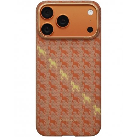 Чехол Pitaka Ultra-Slim Happiness Rides PitaTap для iPhone 17 Pro Max Amber (HR1701PM)