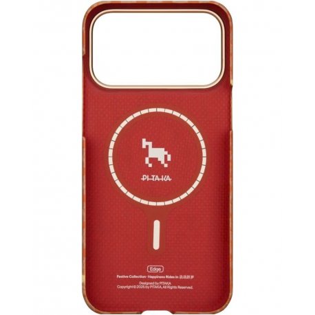 Чехол Pitaka Ultra-Slim Happiness Rides PitaTap для iPhone 17 Pro Max Amber (HR1701PM)