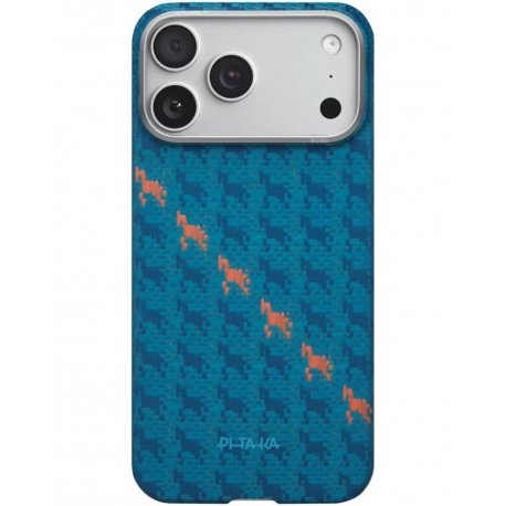 Чехол Pitaka Ultra-Slim Happiness Rides PitaTap для iPhone 17 Pro Indigo (HR1702P)