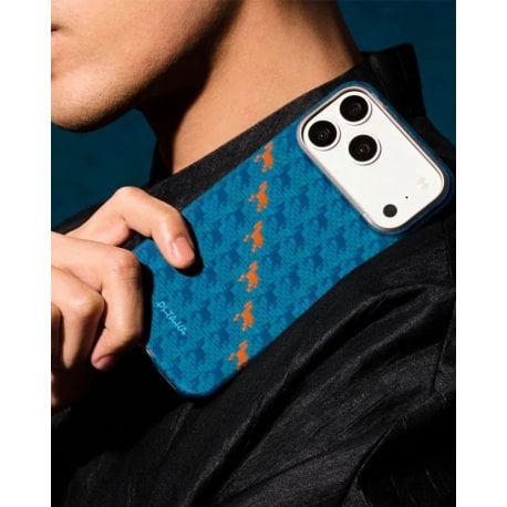 Чехол Pitaka Ultra-Slim Happiness Rides PitaTap для iPhone 17 Pro Max Indigo (HR1702PM)