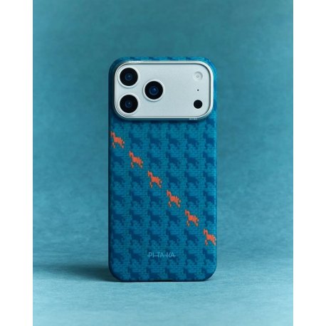 Чохол Pitaka Ultra-Slim Happiness Rides PitaTap для iPhone 17 Pro Max Indigo (HR1702PM)
