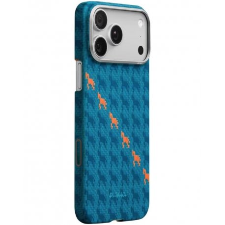 Чехол Pitaka Ultra-Slim Happiness Rides PitaTap для iPhone 17 Pro Max Indigo (HR1702PM)