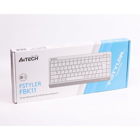 Бездротова клавіатура ігрова A4Tech FBK11 White (FBK11 White)