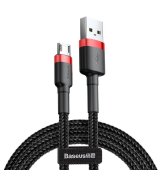 Кабель Baseus Cafule Cable USB to MicroUSB (2m) Red/Black (CAMKLF-C91)