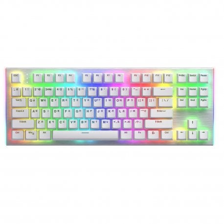 Клавіатура ігрова Hator Gravity X TKL Orange Switch White (HTK551UA)