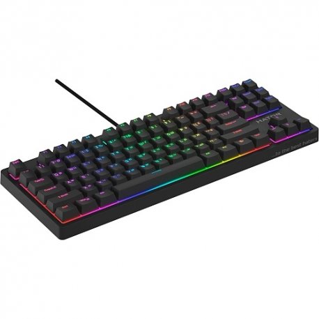Клавіатура ігрова Hator Rockfall 2 Mecha TKL Orange Switch Black (HTK-520)