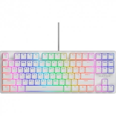 Клавиатура игровая Hator Rockfall 2 Mecha TKL Orange Switch White (HTK-521)