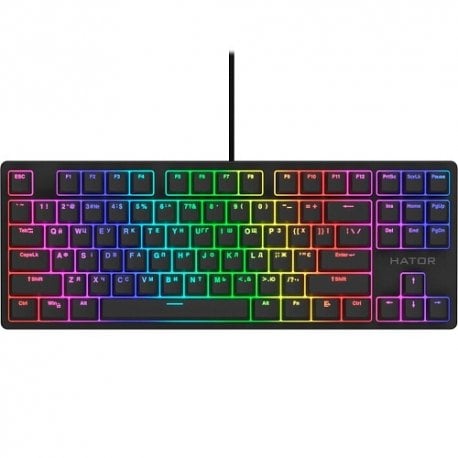 Клавіатура ігрова Hator Rockfall 2 TKL Optica Black Switch Black (HTK-730)