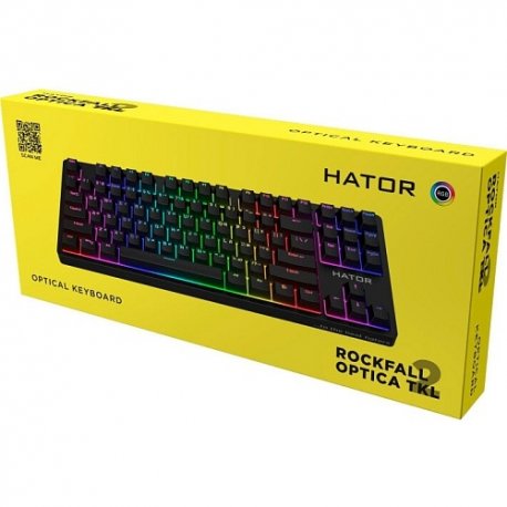 Клавиатура игровая Hator Rockfall 2 TKL Optica Black Switch Black (HTK-730)
