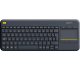 Бездротова Клавіатура Logitech K400 Plus Touch Black UA (920-007145)