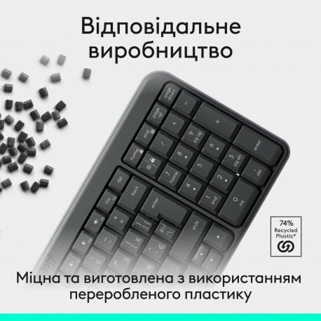 Бездротова клавіатура Logitech K250 Graphite (920-013822)