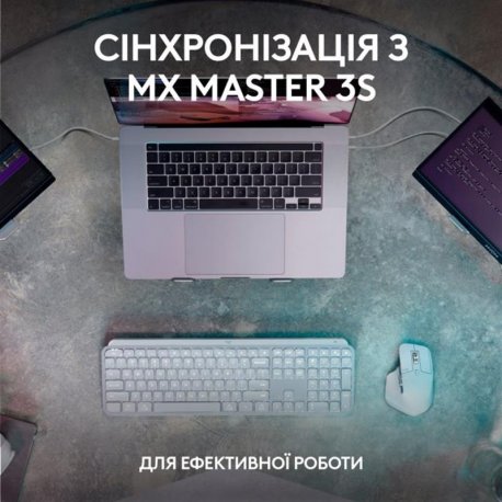 Бездротова клавiатура Logitech MX Keys S Graphite (920-011593)