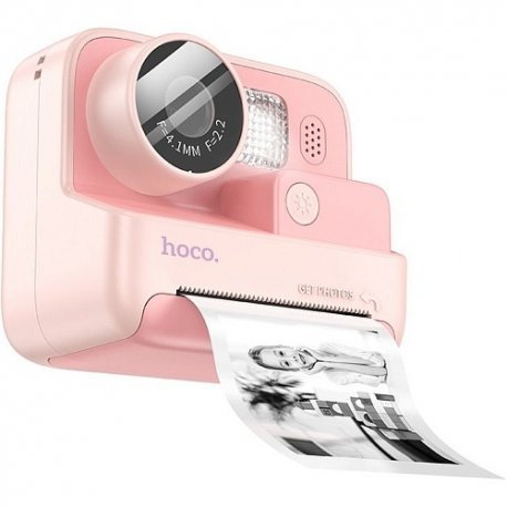 Дитячий фотоапарат миттєвого друку Hoco DV200 Pink